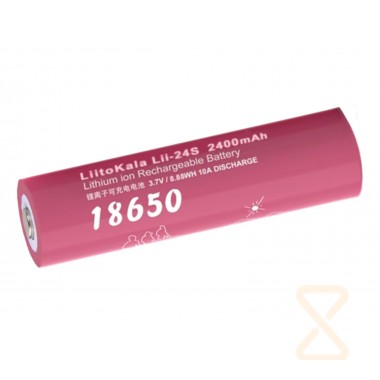 Батарейка аккумуляторная IMR Li-ion 18650 LiitoKala Lii-24S (3.7V 2400 mAh 8.8Wh до 10А Lii-24S