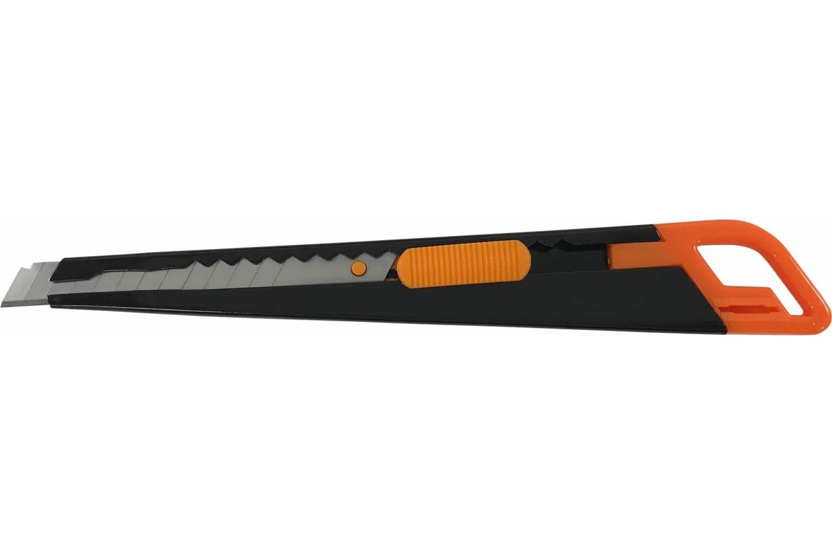 Нож канцелярский  9 мм Lamark черно-оранжевый СК0201