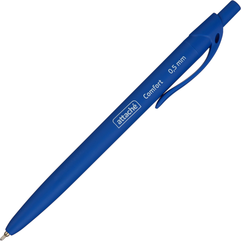Ручка шариковая автомат Attache Comfort синяя 0.5мм 571480