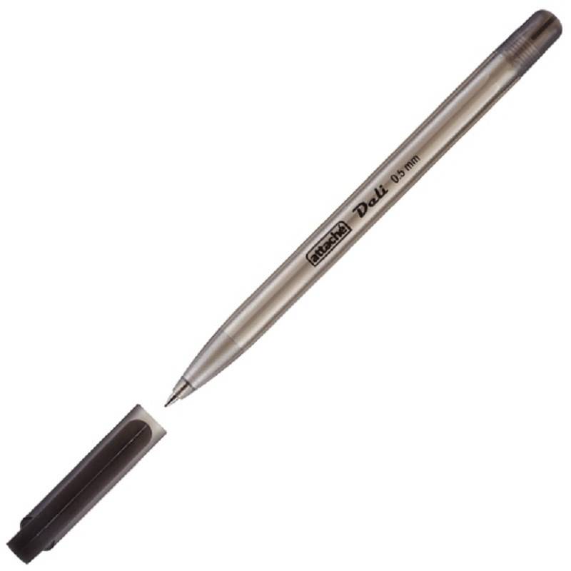 Ручка шариковая Attache Deli черная 0.5мм 131232