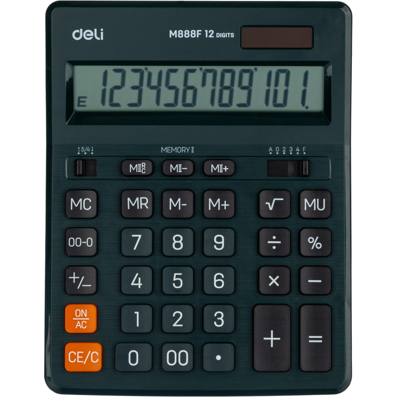 Калькулятор 12-разрядный Deli 20.2*15.9 см ЕM888F 1552685