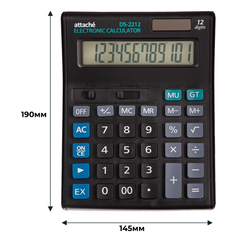Калькулятор Attache Economy 12-разрядный 19*14.5 см 974205