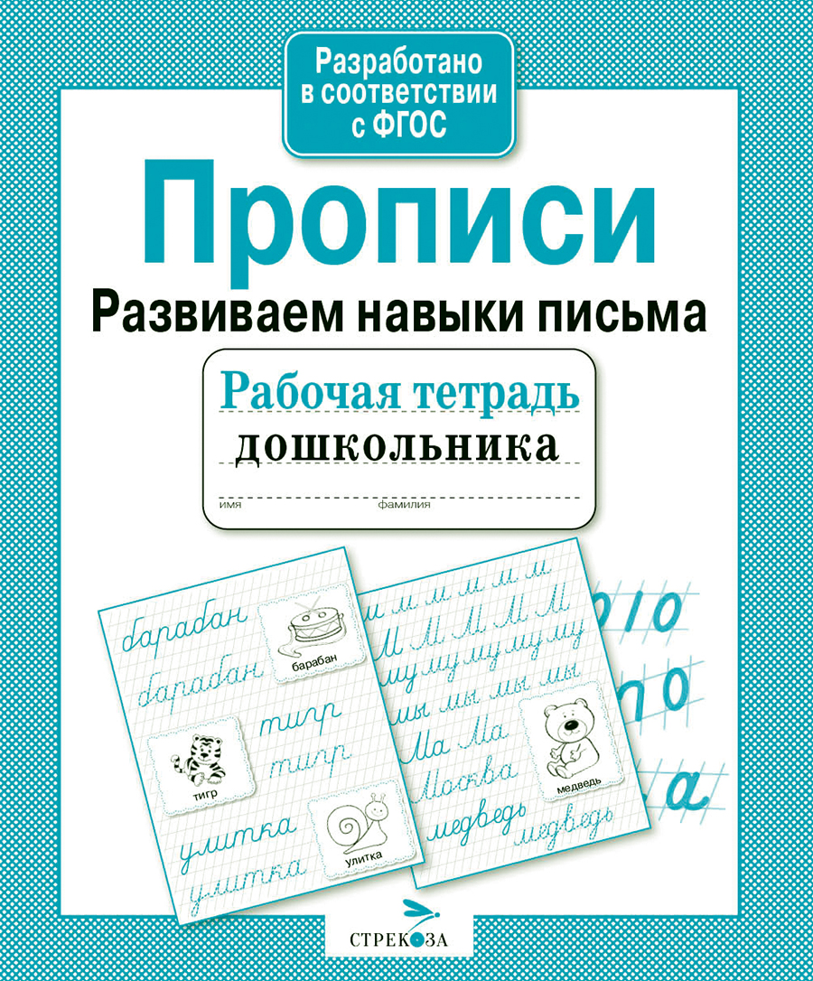 Прописи Рабочая тетрадь дошкольника Развиваем навыки письма 7037