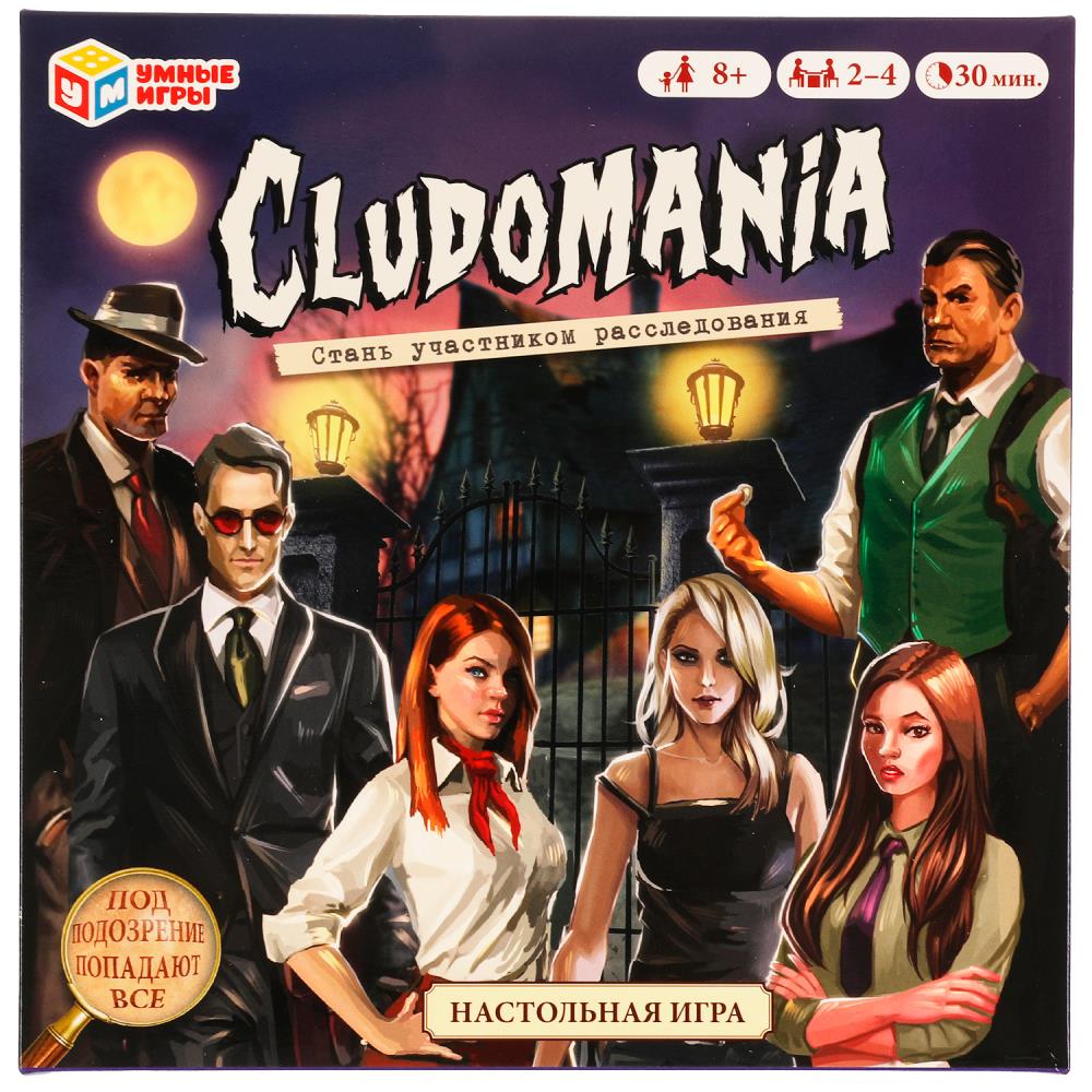 Настольная игра-ходилка квадрат.Cludomania 40 карточек Умные игры 323210