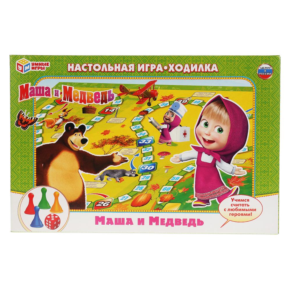 Настольная игра-ходилка Маша и Медведь Умные игры 189477