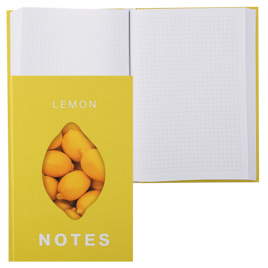 Записная книжка А5 Канц-Эксмо тв/переплёт 160л Lemon fresh Listoff КЗЛ51603694