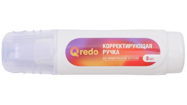 Корректор-ручка QREDO 8мл 15-2186